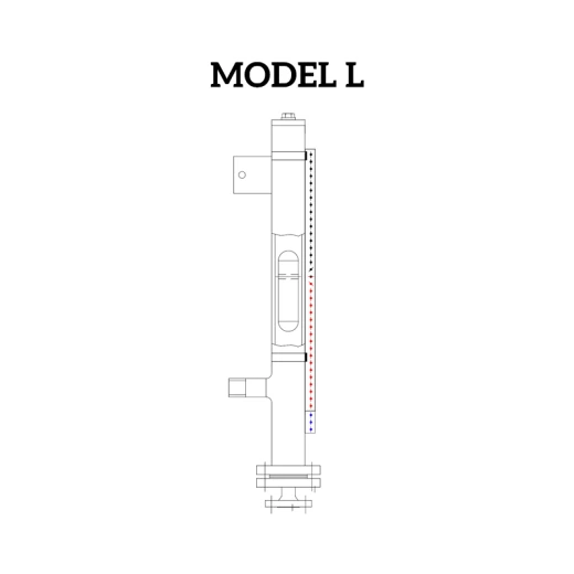 Model L water level gauge